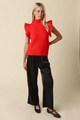 Tan Marge Satin Track Pant Pant
