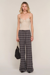 Dark Slate Gray Kairi Pant in Plaid Pant
