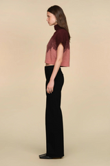 Black Harper Ombre Knit Top Sweater