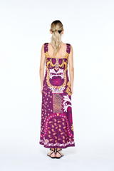 White Smoke Enza Engineer Print Shift Dress Maxi Dress