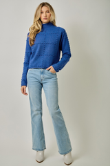 Dark Gray Pretty Pom Pom Sweater Sweater