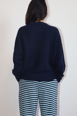Black Poodle Fuzzy Knit Sweater Sweater