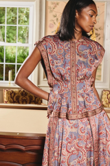 Wheat Arden Top in Lucent Lights Top