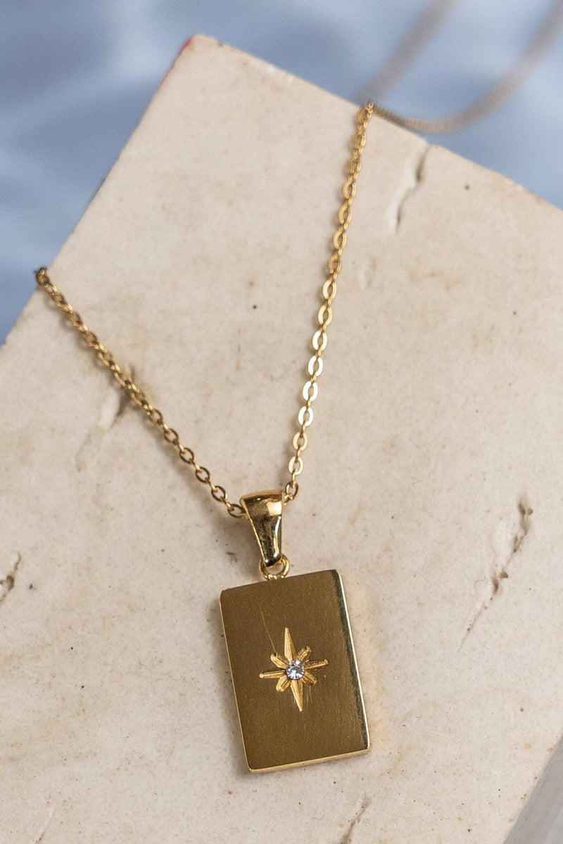 Gray Lorena Long Star Gold Necklace Necklace