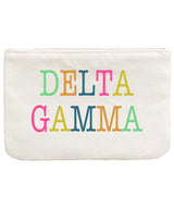 Antique White Sorority Color Block Pouch