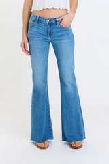 Lavender Lowkey Low Rise Flare | First Crush Jeans