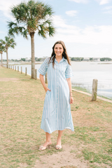 White Smoke The Iris in Cabana Midi Dress