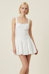 Light Gray Rue Croset Mini Dress Mini Dress
