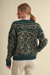 Wheat Born To Wander Paisley Sweater Sweater