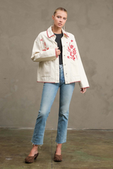 Rosy Brown Bloom With Me Jacket Jacket