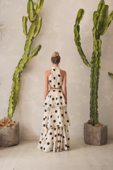 Gray Dotted With Joy Two Piece Set Set