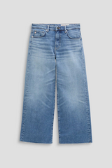 Dark Slate Blue Saige Wide Leg Crop | 17 Years Duet Jeans