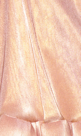 Wheat Charmaine Metallic Pleat Mini Dress