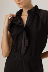 Black Clemence Romper Romper