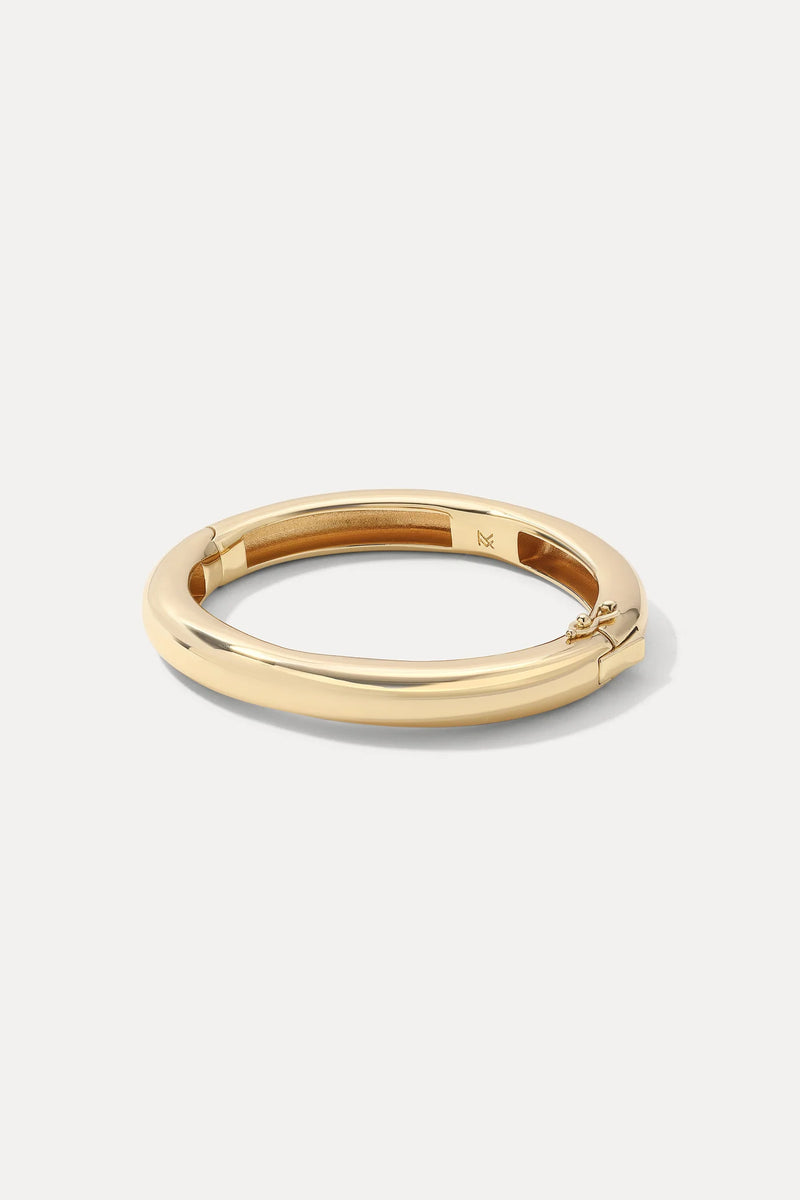 White Smoke Gold Cleo Cuff Bracelet Bracelet
