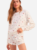 Beige Classic Tree Long Sleeve Top Top