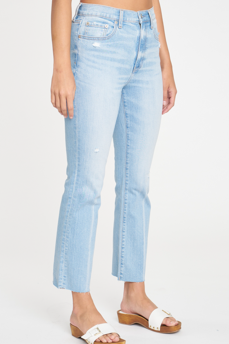 Lavender Shy Girl High Rise Crop Flare | Honor Roll Vintage Jeans
