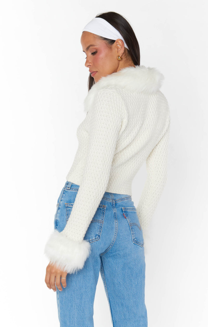 Beige Zermatt Zip Up Sweater
