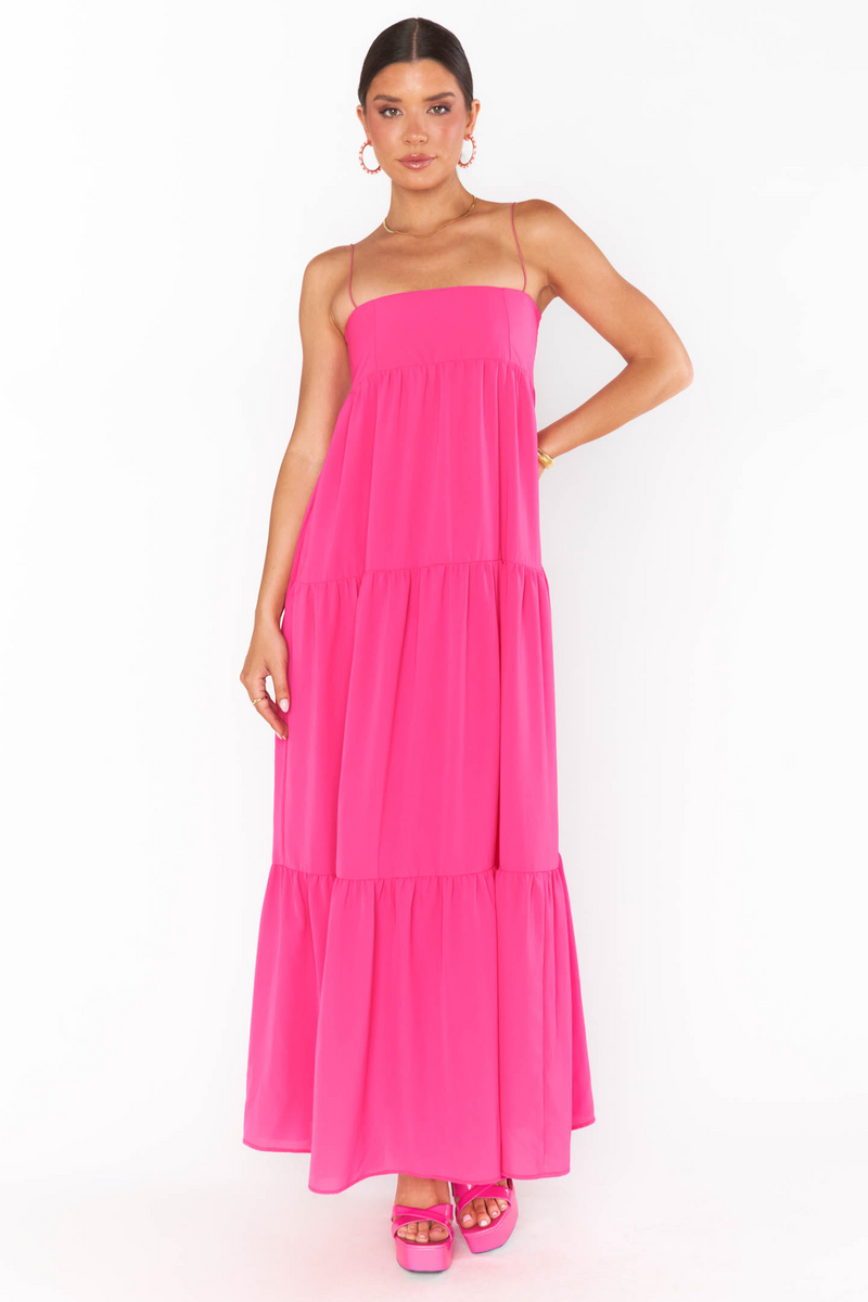 Hot Pink Long Weekend Maxi Dress maxi dress