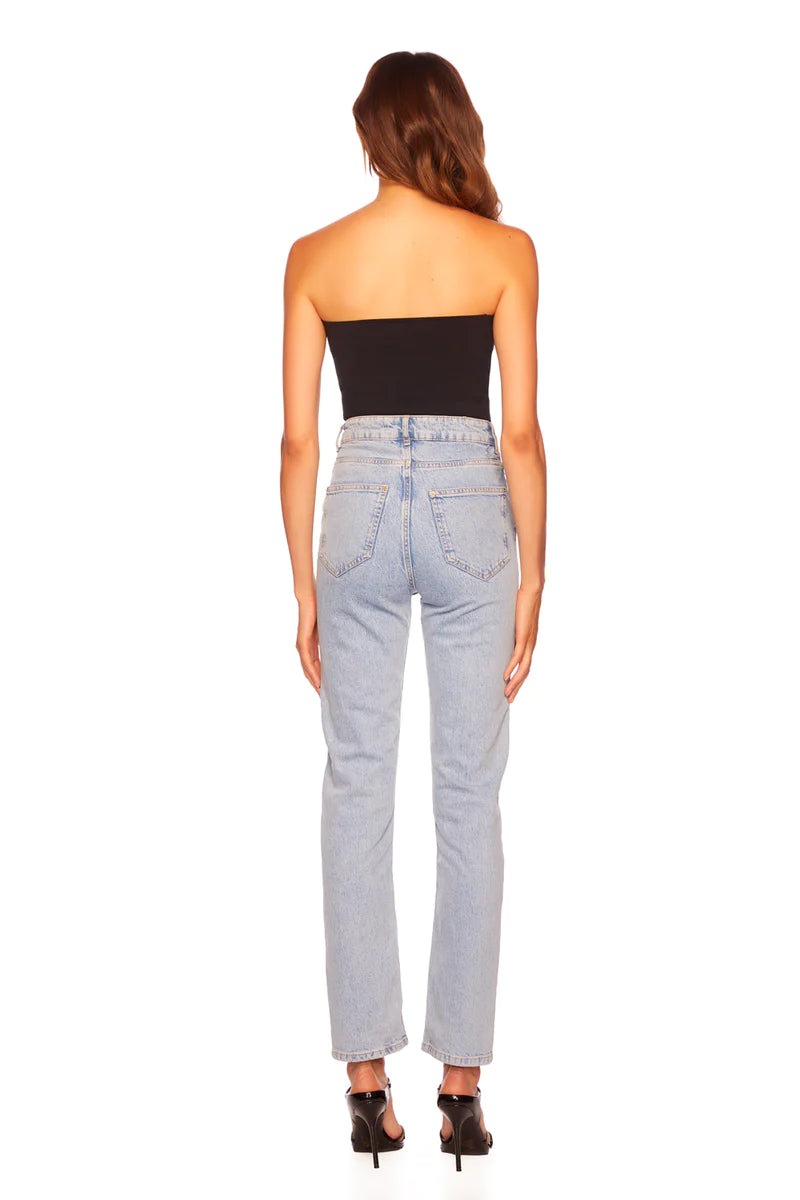 Gray Essential Tube Top Top