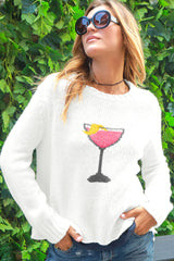 Dark Slate Gray Cosmo Crew Sweater