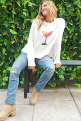 Dark Slate Gray Cosmo Crew Sweater