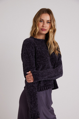 Dark Slate Gray Crew Neck Sweater Sweater