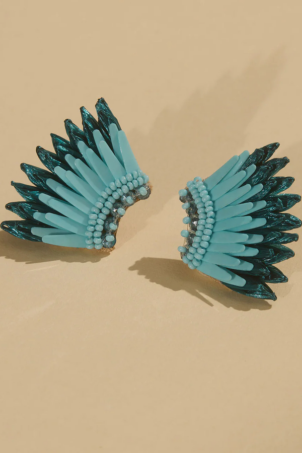 Tan Micro Raffia Madeline Earrings Earring