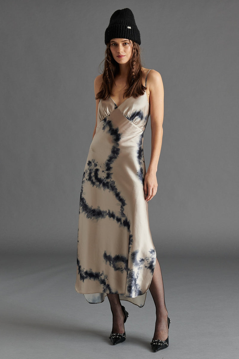 Dim Gray Lorenza Dress Midi Dress