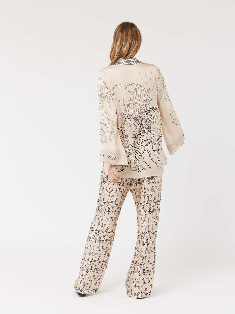 Beige Bailey Western Pant Pant