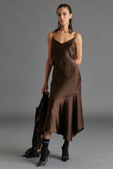 Dim Gray Lucille Dress Midi Dress