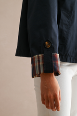Black Autumn Reversible Plaid Jacket Jacket