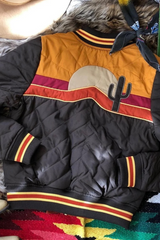 Dark Slate Gray Sonoran Sunrise Unisex Jacket Jacket
