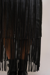 Black The Fringe Factor Maxi Skirt Maxi Skirt