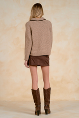 Tan Cozy Charm Sweater Sweater