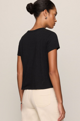 Black Junie Slub Tee Tee