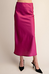 Antique White Sweetheart Dot Midi Skirt Midi Skirt