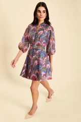 Bisque Valencia Mini Dress in Twilight Marble Mini Dress