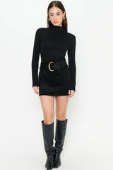 Black Maverick Mini Skirt Mini Skirt