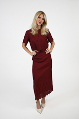Lavender Nova Blouse | Merlot Top