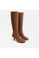 Marlowe Knee High Boot | Maple Ginger Suede
