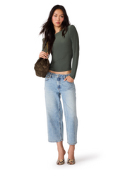 White Smoke Seline Knit Top Top