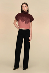 Black Harper Ombre Knit Top Sweater