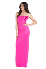 Hot Pink Divina | Neoprene Gown Formal Dress