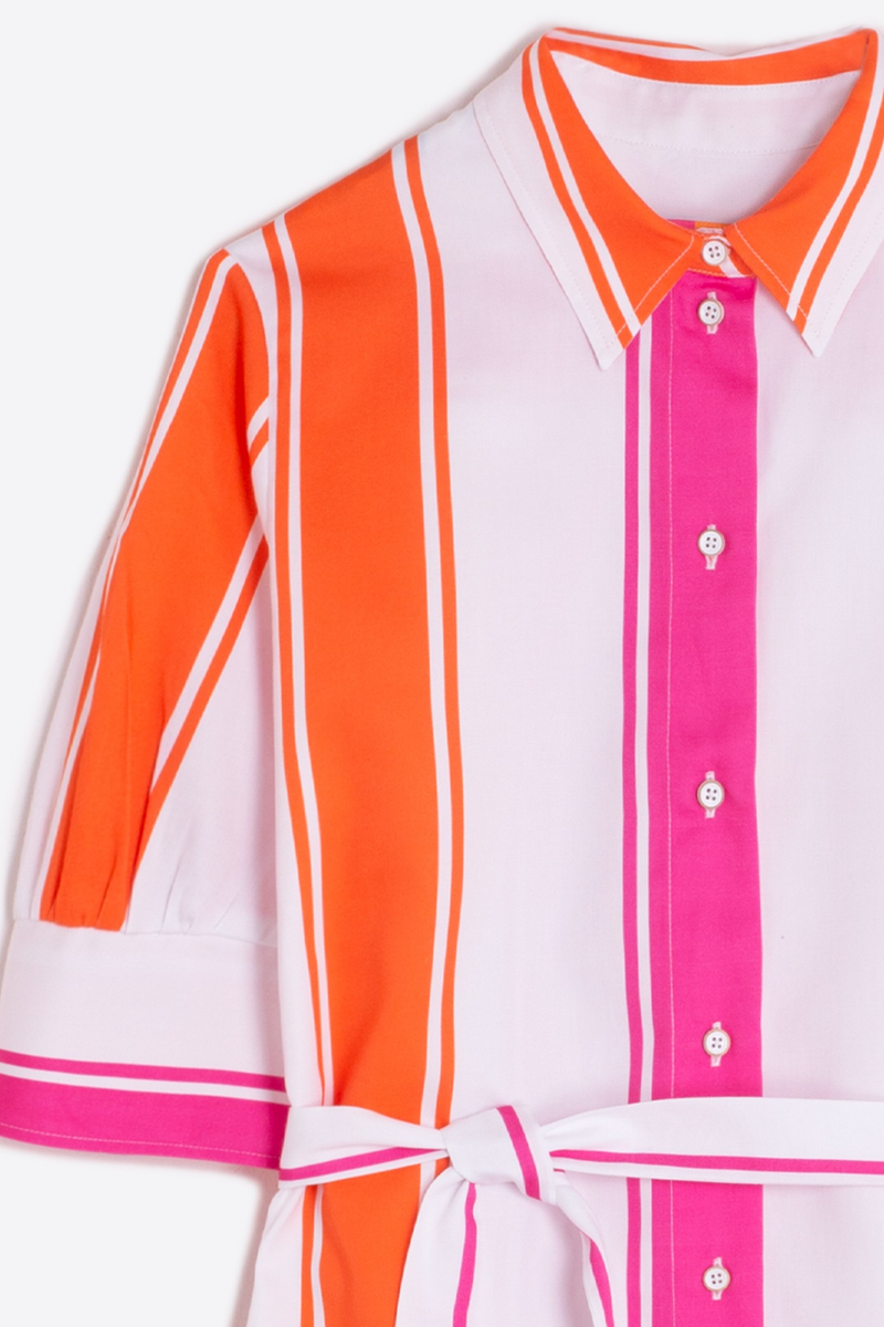 Tomato Hester Dress - Pink Orange Mini Dress