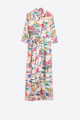 White Smoke Natalia Dress - Villajoyosa Midi Dress