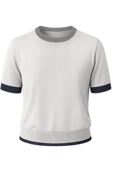 Dera Crew Neck Short Sleeve Ringer Top Top