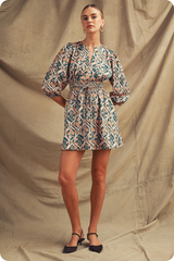 Rosy Brown The Rose Floral Mini Dress Mini Dress