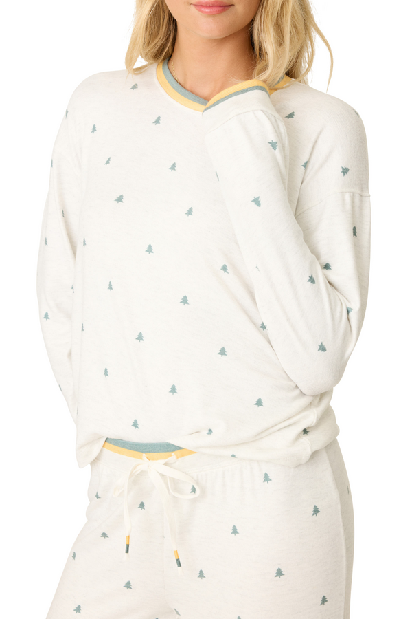 Beige Campfire Cozy Long Sleeve Top Top