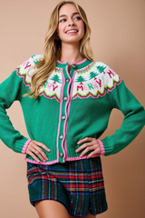 Tan The Merry Little Cardigan Sweater